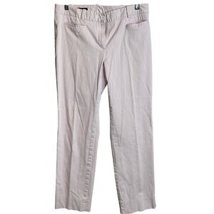 Brooks Brothers Women's Natalie Fit Ankle Pants Size 6 Pink Cotton Blend Casuall
